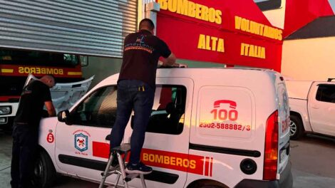 Bomberos Voluntarios Alta Italia con nuevas comunicaciones