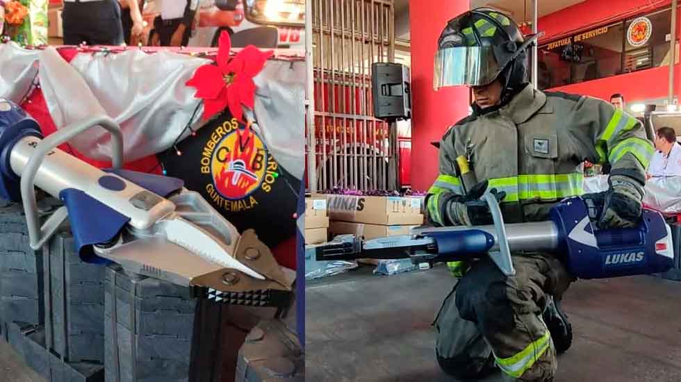 Bomberos Voluntarios se fortalecen con herramientas de rescate