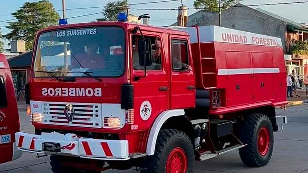 Bomberos de Los Surgentes con nuevo camión forestal