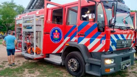 Presentaron la nueva unidad de Bomberos de Las Varillas