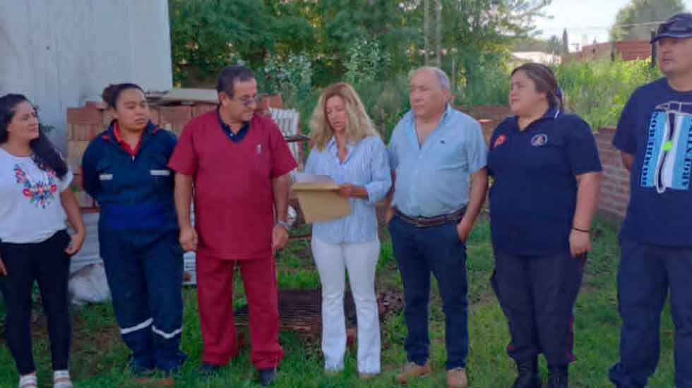 Bomberos de Rancul recibieron un aporte para finalizar la ampliación del Cuartel