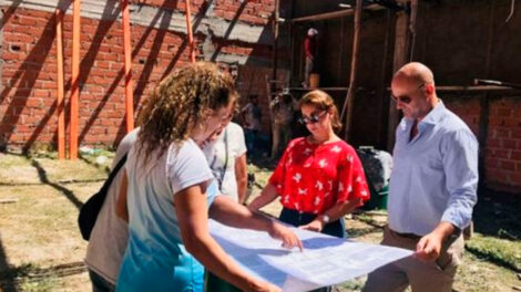 Avanzan las obras de la nueva dotación de Bomberos Voluntarios en El Huaico