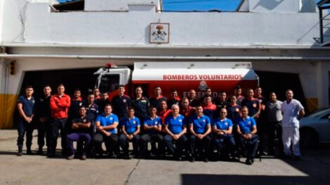 Bomberos realizaron capacitación en incendios industriales