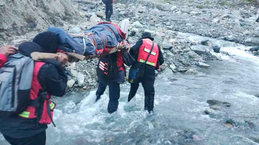 Jujuy: Bomberos rescató a un hombre en Monte Carmelo