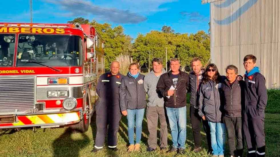 Importante donación al Cuartel de Bomberos de Cnel Vidal