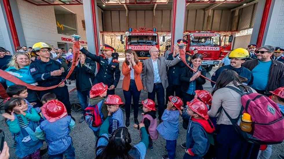 Bomberos Voluntarios de Moreno inauguró destacamento