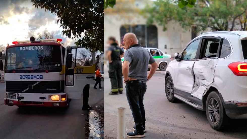 No escuchó la sirena y lo chocó un camión de bomberos