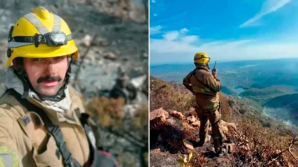 Desvalijaron a un bombero mientras combatía el incendio en el Uritorco