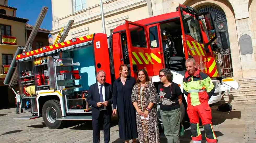 Nuevo camión autobomba para los Bomberos de Palencia