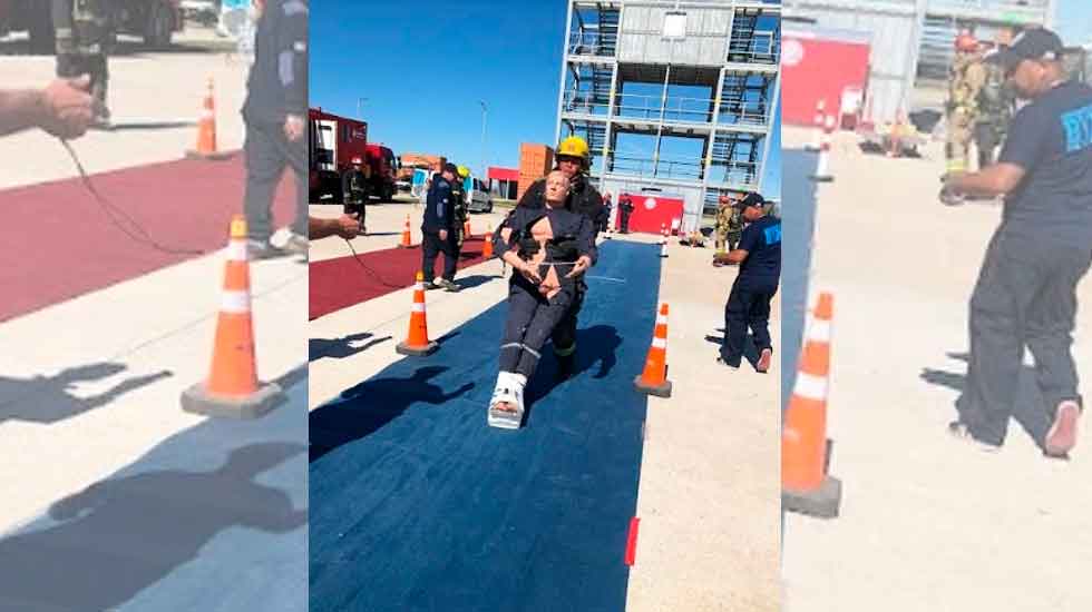 Bomberos de Olavarría participó del Desafío Dar Más