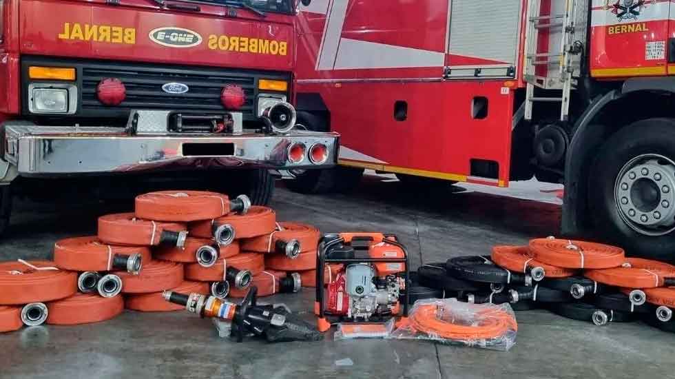 Los Bomberos Voluntarios de Bernal adquirieron nuevos equipos