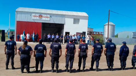 Inauguraron el Cuartel de Bomberos de Algarrobo del Águila