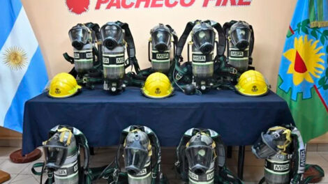 Los bomberos de General Pacheco recibieron nuevo equipamiento