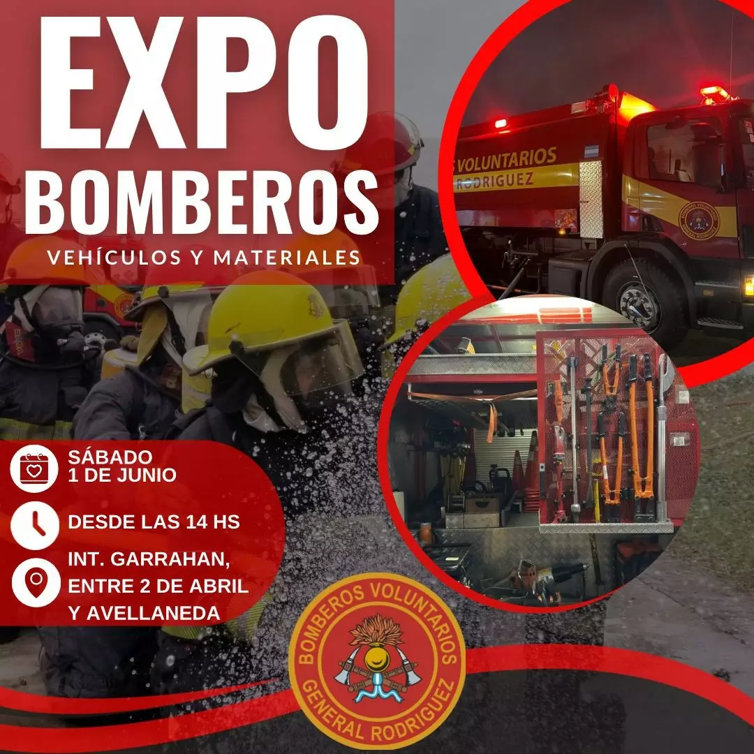 Exposición de los Bomberos Voluntarios de General Rodríguez