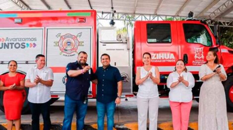 Bomberos de Zihuatanejo recibió un nuevo camión