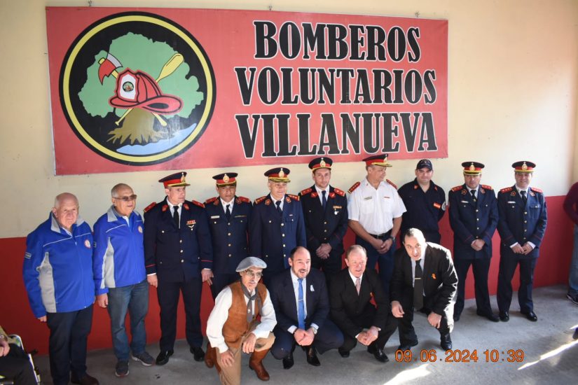 En un día histórico se oficializó el Cuerpo Activo de Bomberos de Villanueva