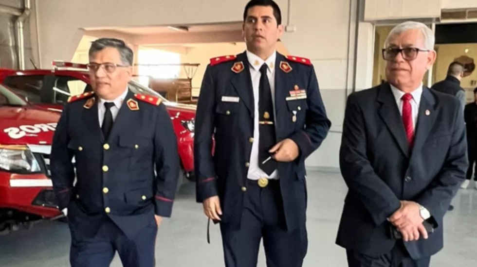 El presidente del Consejo Nacional de Bomberos visitó el cuartel de Rawson