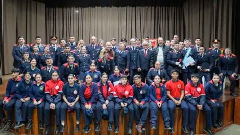 Bomberos de Rawson celebraron sus 53 años con un emotivo acto