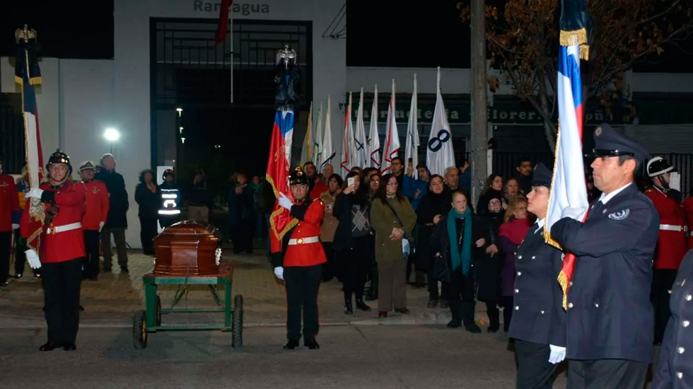 Bomberos de Rancagua despidieron a fundador de la sexta Compañía