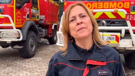 La primera mujer del cuerpo de bomberos de Madrid se jubila