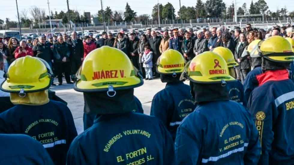 Bomberos voluntarios El Fortín inauguró su primer destacamento