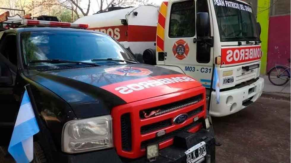 Los bomberos voluntarios fueron multados por exceso de velocidad