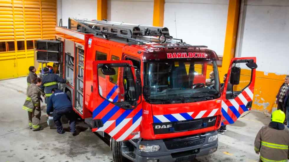 Los Bomberos Voluntarios de Bariloche tienen una nueva unidad