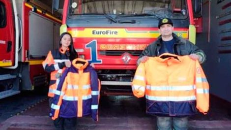 Donación de Chaquetas Térmicas para Bomberos de Collipulli