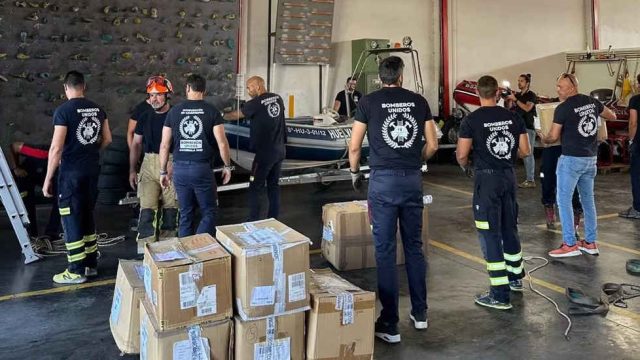 BUSF envía a bomberos de República Dominicana material para emergencias