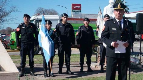 Celebración por la creación del Cuerpo de Bomberos bonaerense