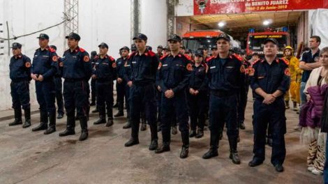 Bomberos Voluntarios inauguró un espacio para capacitación en alturas