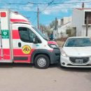 Accidente entre ambulancia de bomberos y automóvil en Monte Maíz