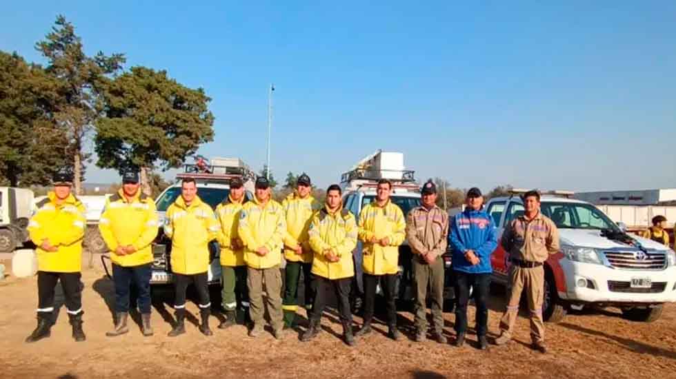 Bomberos sanjuaninos se unen a los incendios en Córdoba