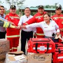 Entrega de equipos para bomberos voluntarios de Madre de Dios