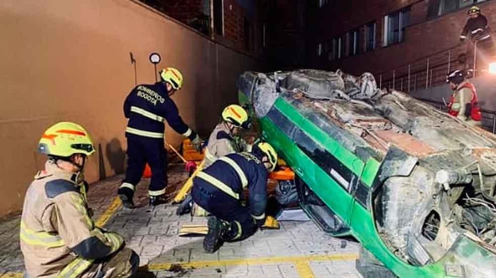 Simulacro técnico de rescate orientado por Bomberos de Bellavista