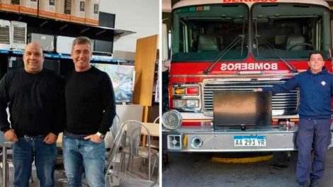 Gran gesto de un comerciante con los Bomberos de Berisso