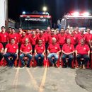 Los Bomberos Voluntarios de Esquina con nuevas chombas 