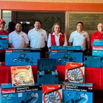 Bomberos Voluntarios son equipados con tecnología de primera generación