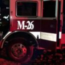 Dos bomberos heridos al chocar una maquina extiguidora