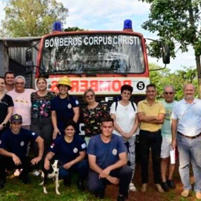 Primera bombera voluntaria de Corpus y jefa del Cuerpo Activo