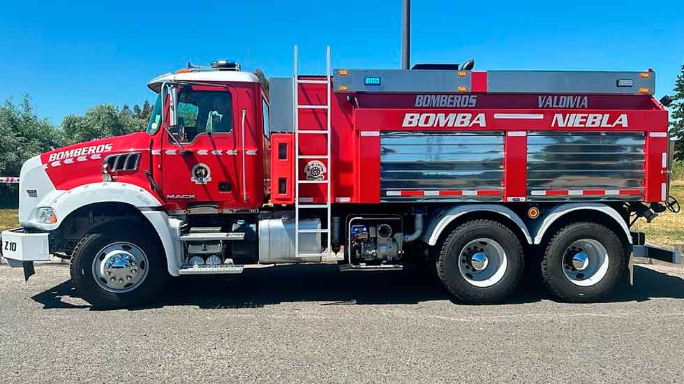 Bomberos de Valdivia adquirió carro aljibe destinado a la Compañía de Niebla