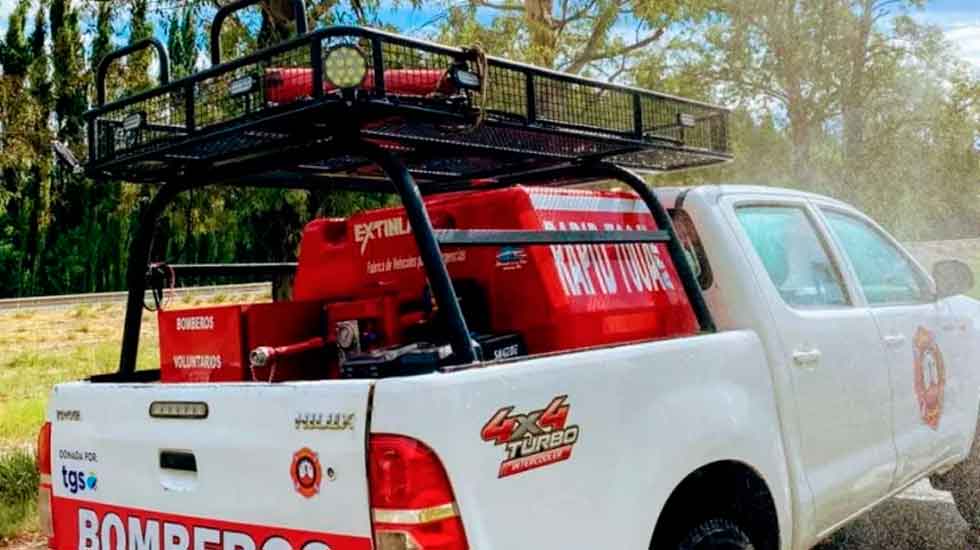 Bomberos de Villa Regina incorporó un nuevo kit forestal