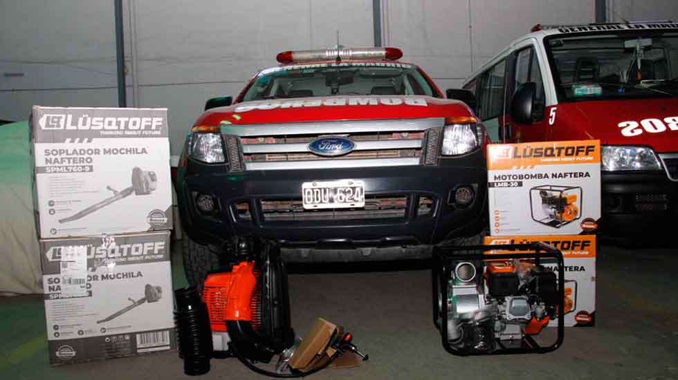 Los Bomberos Voluntarios incorporaron equipamiento y recibieron donaciones