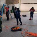 Bomberos de Sampacho capacitaron a sus pares de Jujuy en rescate con cuerdas