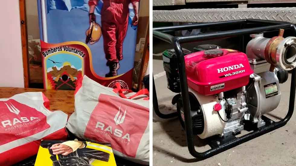 Bomberos Voluntarios de Epuyén con nuevo equipamiento