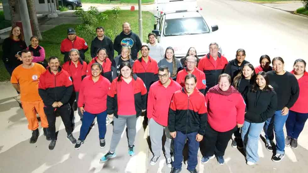 Bomberos Voluntarios de Tío Pujio se capacitaron en el uso de drones